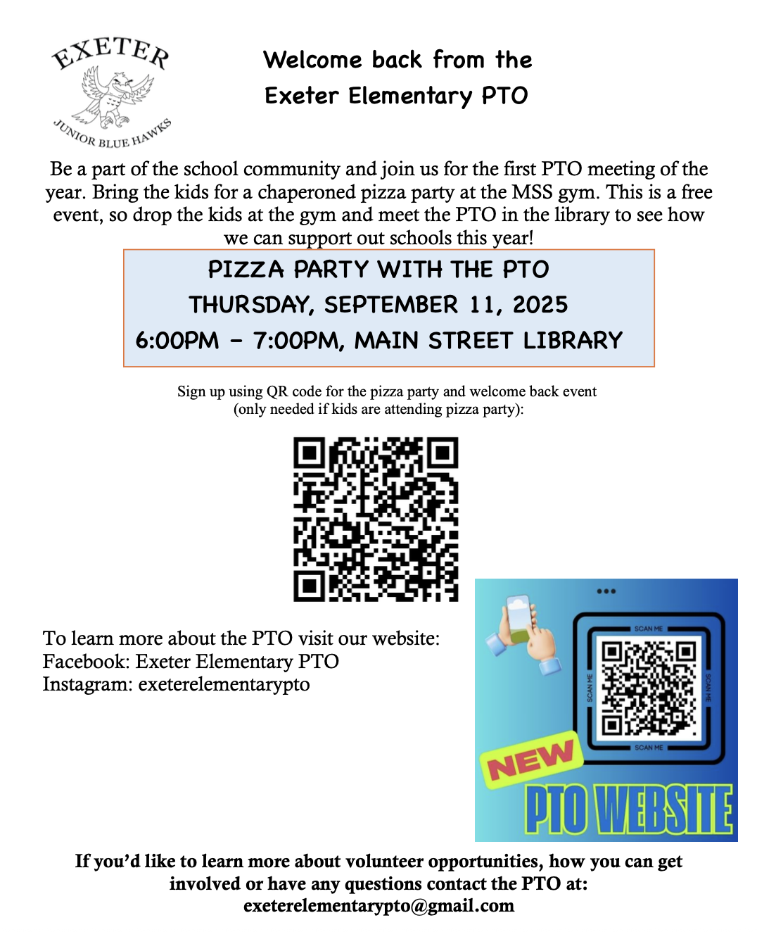 PTO Pizza Party- Everyone is welcome!